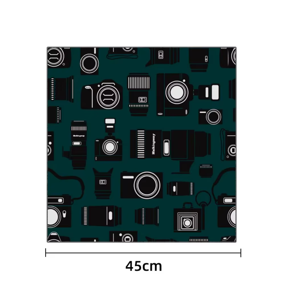 Magic Self-Adhesive Cloth Open Lay Flat Makeup Bag Portable Toiletry Kit Folding Cloth Multifunctional Camera Lens Storage Bag