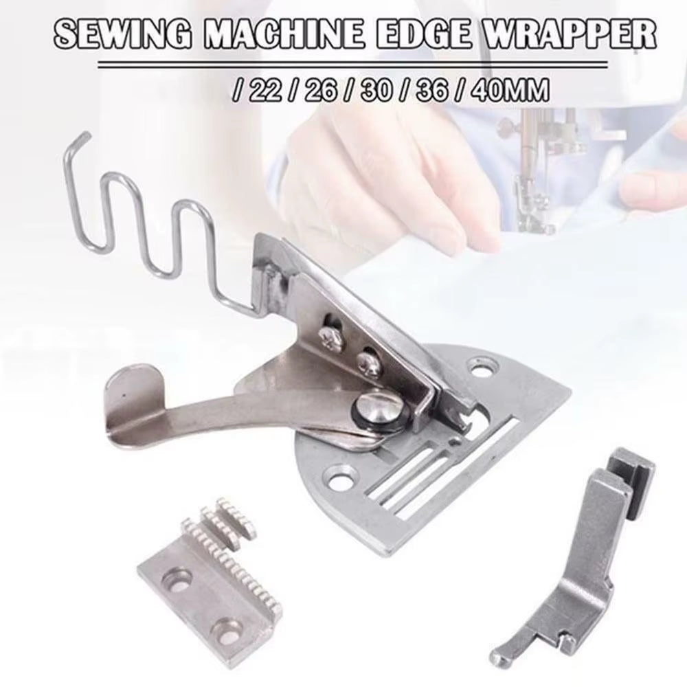 Steel Overlock Folder Binding of Curve Edges A10 Hemmer Bias Binder for Lockstitch DIY Sewing Machine Foot Kit Accessories