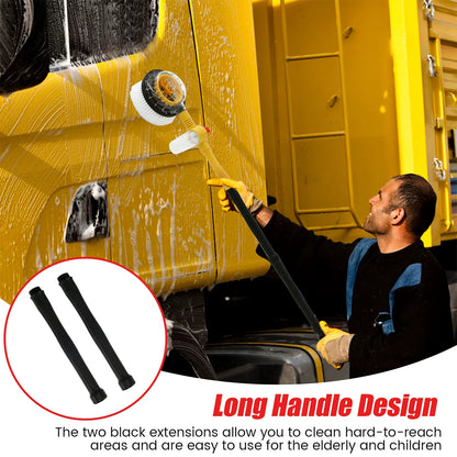 Car Wash Brush Kit Handle Scratch Free Car Scrub Brush 360° Rotating Car Cleaning Brush for Cleaning Wheel Tire Glass Windows