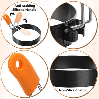 Professional Stainless Steel Egg Fried Ring Nonstick round Pancake Mold