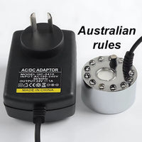 Party Mist Maker Water Pond Fountain Fogger 12 LED Color Aquarium Fog Maker Halloween Easter Party Festival Decoration