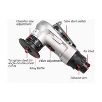 Sturdy Chamfering Mini Deburring Metal 30000Rpm Circular Edge, 45 Degree Tile Pneumatic Chamfering Tool,For Chamfering Metal