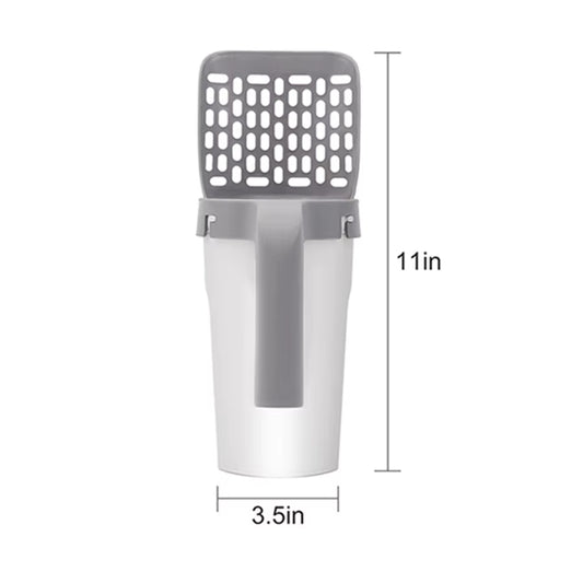 One Piece Cat Litter Scoop Set, Cat Poop Scoop Set, Pet Toilet Pick Up, Detachable and Portable Installation