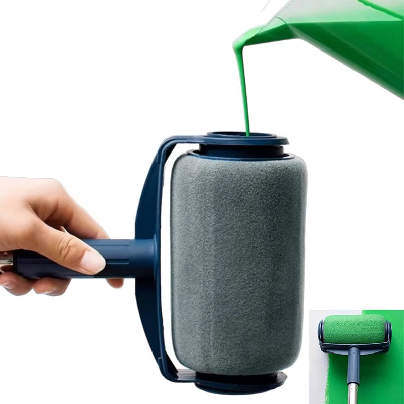 Professional Wall Paint Roller Set without Rod Multifunctional Clean-Cut Edges Brush Refillable for Wall Painting Treatment Tool