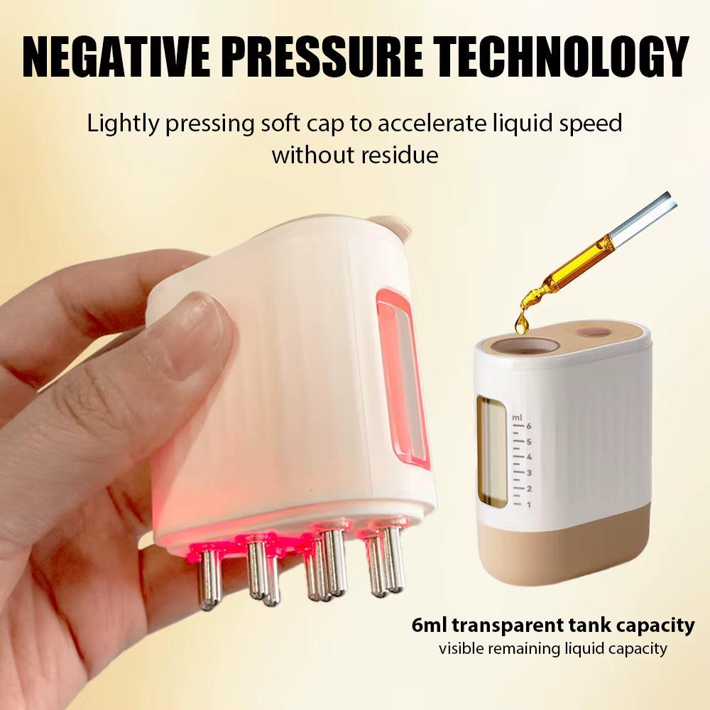 Microcurrent Head Scalp Massager Oil Applicator Comb Red Light Therapy Vibration Massage Liquid anti Hair Loss Comb Medicine