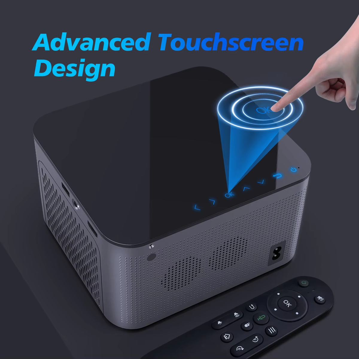 Android 11 4K Smart Projector 580ANSI 1920*1080P Full HD Wifi6 BT5.0 Allwinner H713 Voice Control Home Cinema Theater