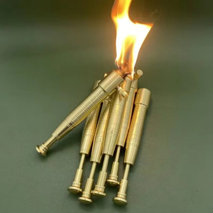 Retro Flashlight Kerosene Lighter Handle Extended Multi-Function Lighter Outdoor Cool Special Ignition Tool