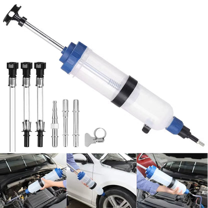 Car Oil Fluid Extractor Brake Fluid Syringe Pump Oil Change Syringe Pump Manual Suction Vacuum Fuel Transfer Hand Pump