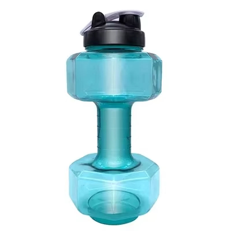 Dumbbell Hammer Water Bottle High Capacity 2 Liters Gym Weightlifting Sports Bottle Creative Space Cup Water Bottle for Men
