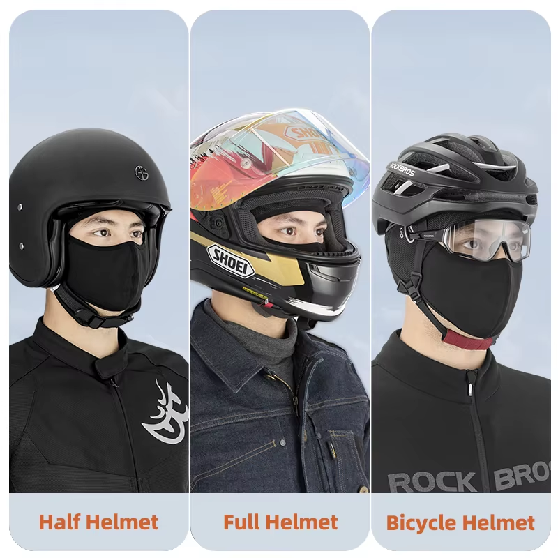 Winter Caps Bike Balaclava Bicycle Motorcycle Cap Glasses Hole Bandana Sports Running Headband Windproof Keep Warm Mask
