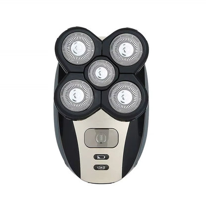 High Quality 5 in 1Multifunction 6 Blade Portable Rechargeable Wet Dry Mens Grooming Electric Waterproof Face Shaver for Man