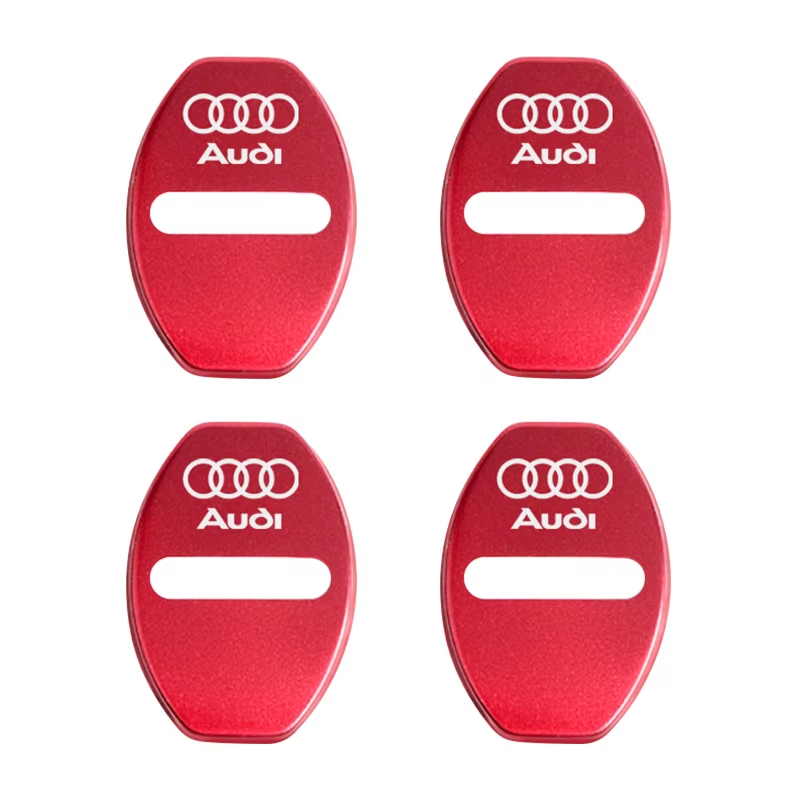 4Pcs Door Lock Decoration Protect Cover Emblem Case for  A1 A2 A3 A4 A5 A6 A7 A8 Q1 Q2 Q3 Q4 Q5 Q6 Q7 Q8 TT RS6 S5 Quattro