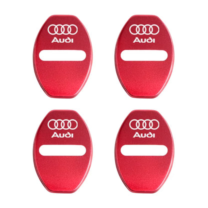 4Pcs Door Lock Decoration Protect Cover Emblem Case for  A1 A2 A3 A4 A5 A6 A7 A8 Q1 Q2 Q3 Q4 Q5 Q6 Q7 Q8 TT RS6 S5 Quattro
