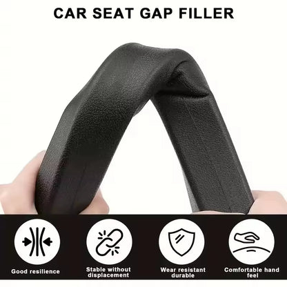2Pc Car Seat Gap Filler Organizer Waterproof Car Seat Gap Plug Strip with 2 Grooves Seat Gap Storage Auto Interior Accessories