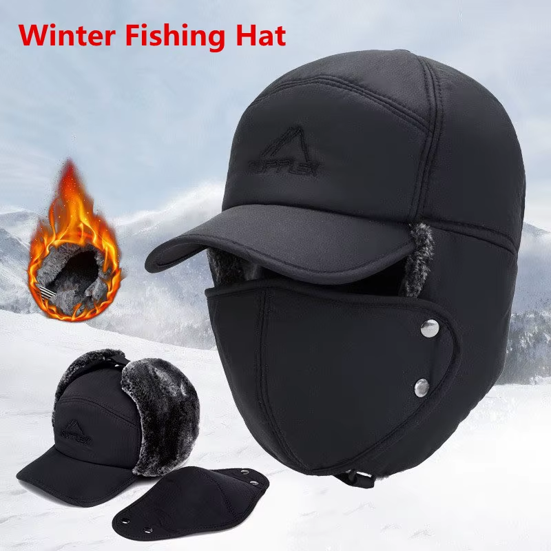 2025 Winter Warm Thickened Artificial Fur Baseball Hat Men'S and Women'S Cycling Skiing Extreme Cold Hat Fishing Hat Outdoor