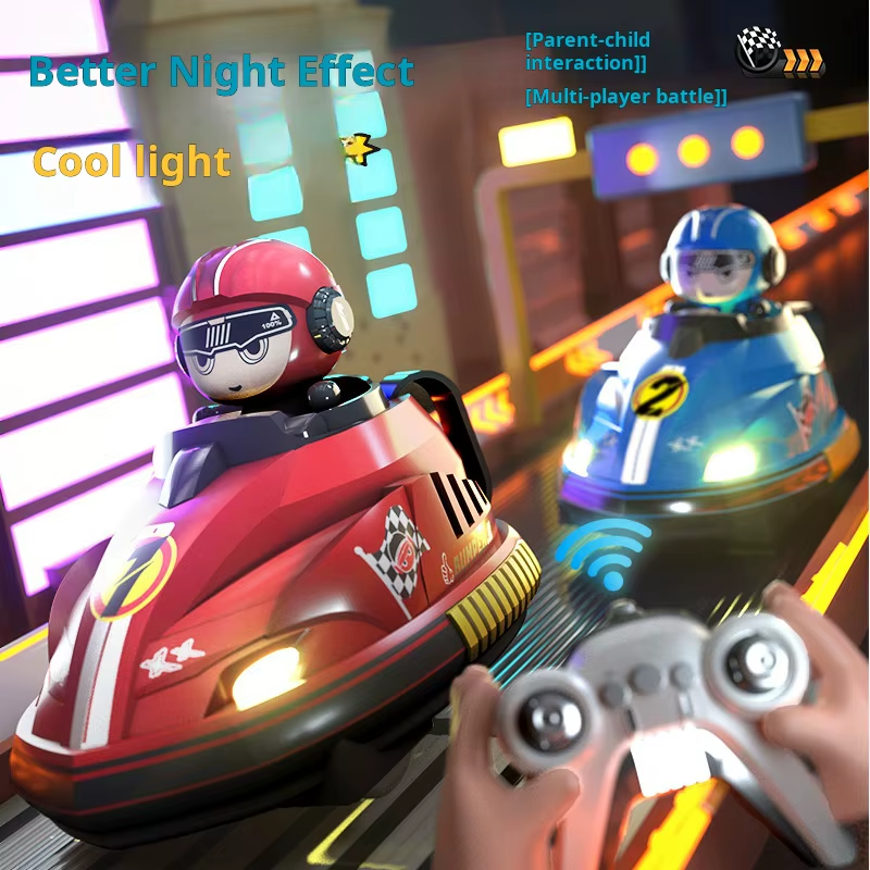 New Children'S Pair Remote Control against Bumper Cars Parent-Child Interaction the Kart Drifts Remote Control Toy Car