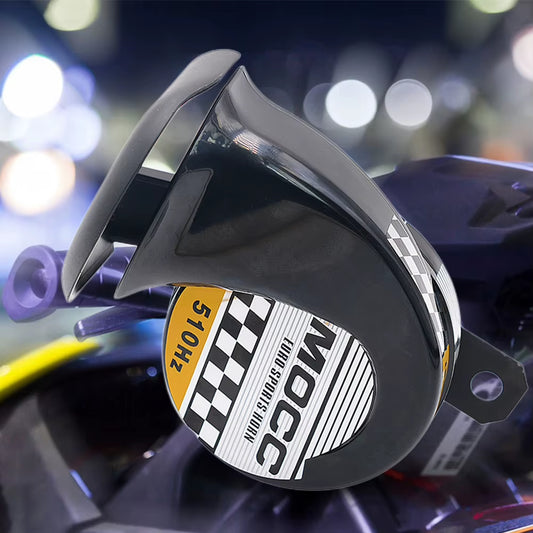 12V Snail Air Horn Loud Universal Motorcycel Horn 130Db 510Hz Air Motorcycle Horn for Motorcycle Car for Motorbike Truck Vehicle