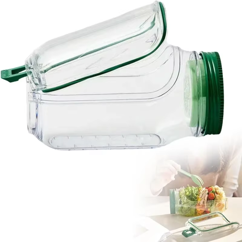 Prepara the Original Salad Pod Salad Pod,Vertical Layering Salad Pod Built Mason Jars with Lid