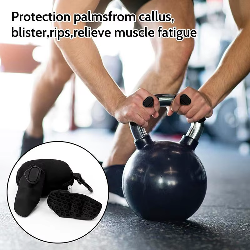 2Pcs Gym Grips Anti-Slip Grip Weightlifting Glove Portable Finger Trainer Comfort Workout Grips for Dumbbell Lifting Exercise