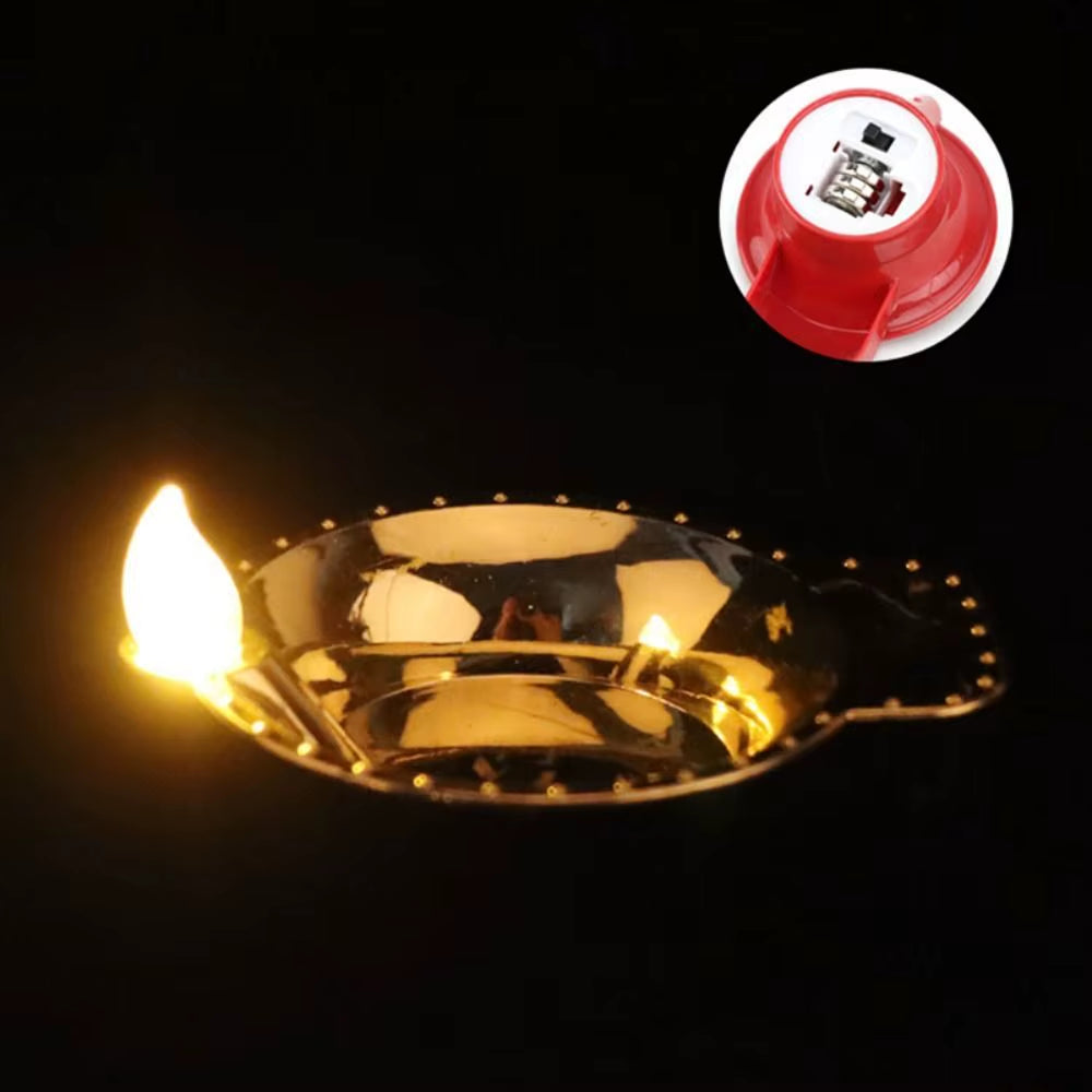 12Pcs Waterproof Electric DIY LED Light Floating on Water Diwali Tea Light India Oil Lamp Water Sensor Candles Fake Candle Lamp