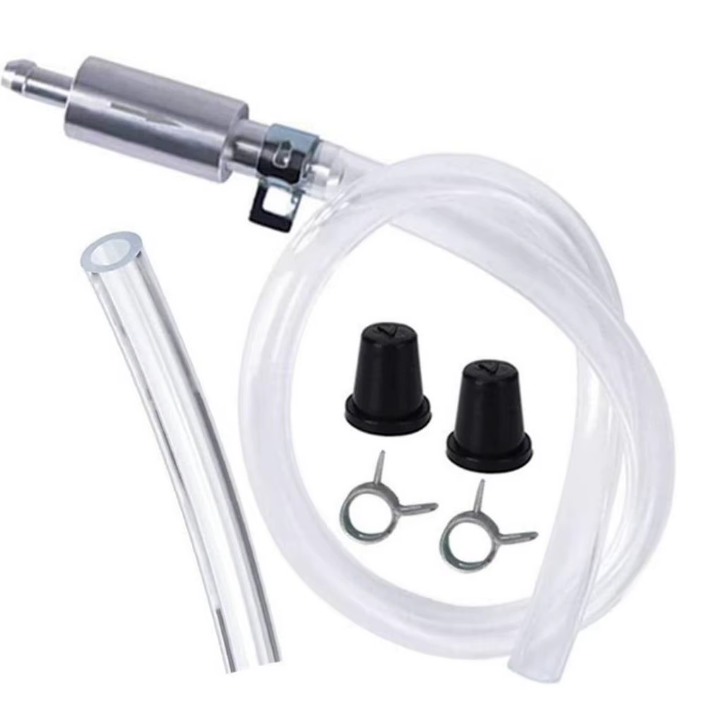 Professional Brake Bleeder Kit with One Way Check Valve Manual Vacuum Pump Hose for Brake Clutch Fluid Bleeding on Motorcycle