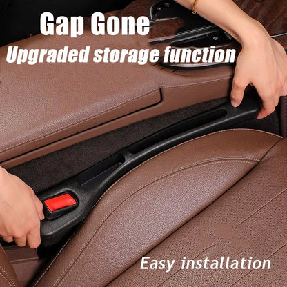 2Pc Car Seat Gap Filler Organizer Waterproof Car Seat Gap Plug Strip with 2 Grooves Seat Gap Storage Auto Interior Accessories