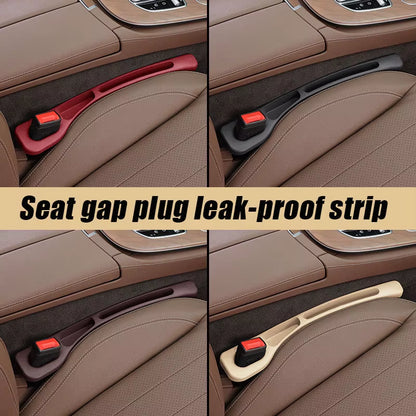 2Pc Car Seat Gap Filler Organizer Waterproof Car Seat Gap Plug Strip with 2 Grooves Seat Gap Storage Auto Interior Accessories
