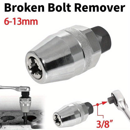 6-13Mm Broken Bolt Extractor Set - Metal Damaged Stud Remover Tool for Impact Wrench and Ratchet, Non-Electric Manual Operation