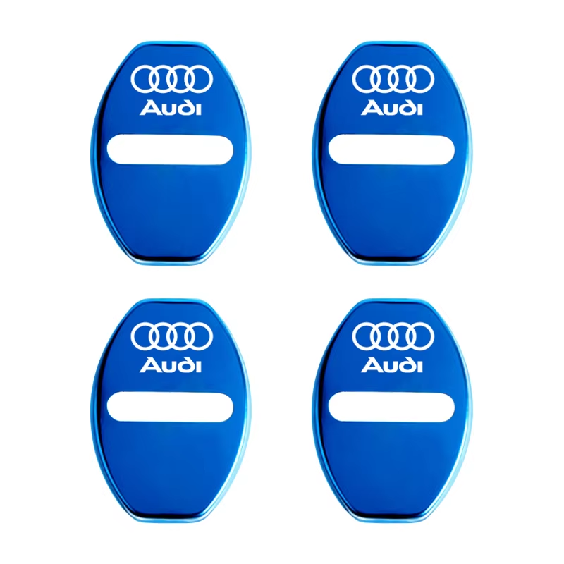 4Pcs Door Lock Decoration Protect Cover Emblem Case for  A1 A2 A3 A4 A5 A6 A7 A8 Q1 Q2 Q3 Q4 Q5 Q6 Q7 Q8 TT RS6 S5 Quattro