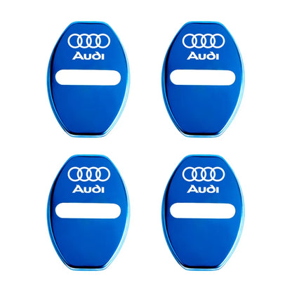 4Pcs Door Lock Decoration Protect Cover Emblem Case for  A1 A2 A3 A4 A5 A6 A7 A8 Q1 Q2 Q3 Q4 Q5 Q6 Q7 Q8 TT RS6 S5 Quattro