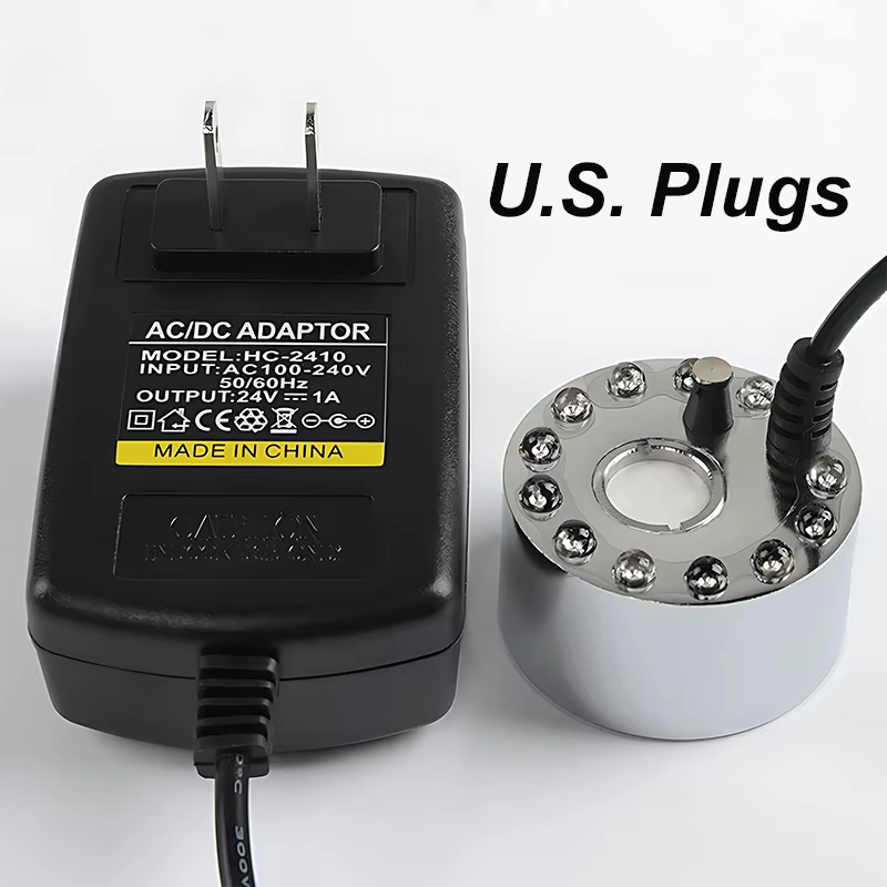 Party Mist Maker Water Pond Fountain Fogger 12 LED Color Aquarium Fog Maker Halloween Easter Party Festival Decoration