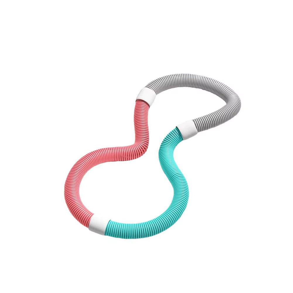 Upgrade Waist Trimmer Hoop for Weight Loss Soft Spring Fitness Hoop Detachable Foldable Portable Abdominal Exercise Circle for W