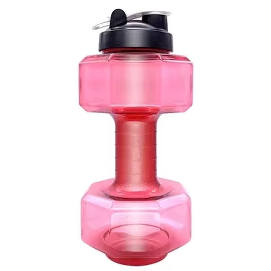 Dumbbell Hammer Water Bottle High Capacity 2 Liters Gym Weightlifting Sports Bottle Creative Space Cup Water Bottle for Men