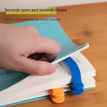 1/3 Pack of Colorful Silicone Bookmarks, Automatically Turning Pages, a Student Accessory for Easy Reading and Bookmarking.