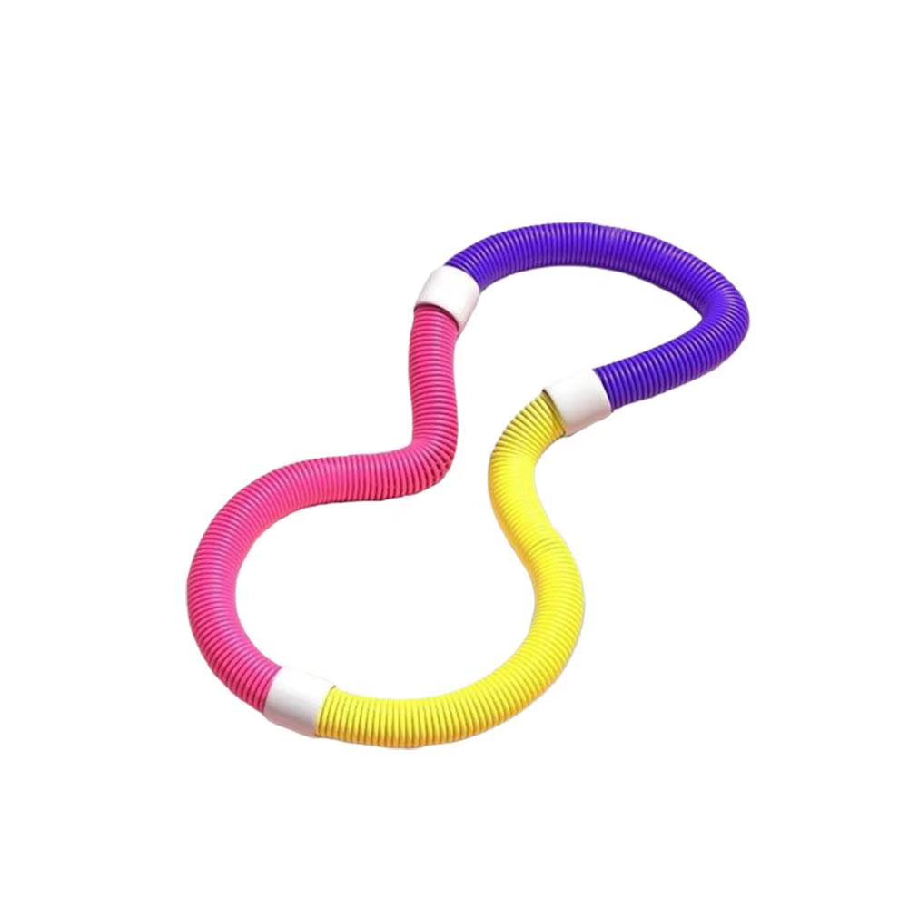 Upgrade Waist Trimmer Hoop for Weight Loss Soft Spring Fitness Hoop Detachable Foldable Portable Abdominal Exercise Circle for W