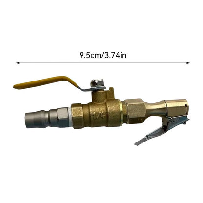 Car Tire Inflator Nozzle Lock on Tire Inflator Chuck Quick Inflation Hose Nozzle with Valve Air Compressor Adapter for Car Suvs