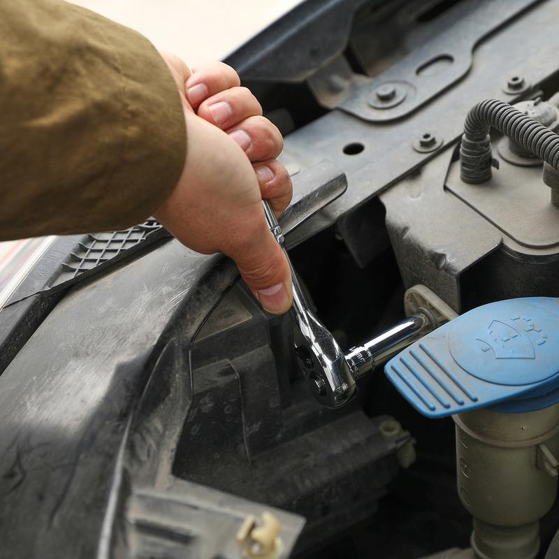 CASOMAN 1/4-Inch Drive Master Socket Set with Ratchets, Adapters, Extensions with 1/4