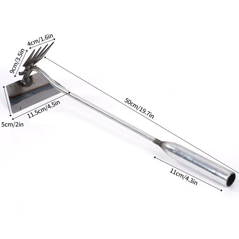 Hardened Hollow Hoe Garden Hoe Weeders Labor-Saving Weeding Loosening Farming Tools Planting Rake Hoe Garden Hand Tools